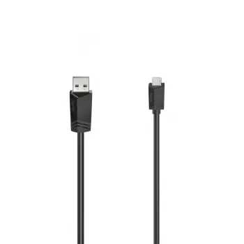 USB-Kabel Hama 00200608 1,5m Micro-USB A auf USB A Schwarz