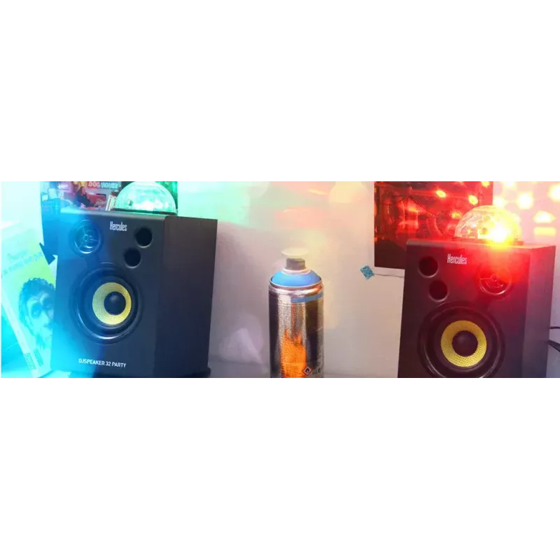 Hercules DJ Speaker 32 Party Schwarz Kabelgebunden 30 W