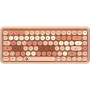 KeySonic KSKM-5200M-RF (DE) Tastatur Maus enthalten Büro RF Wireless QWERTZ Deutsch Beige, Braun, Pink