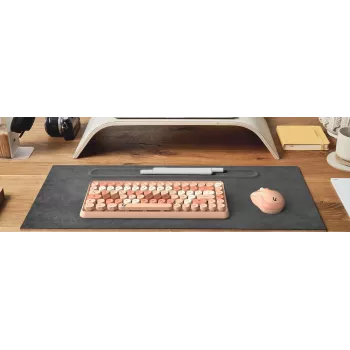 KeySonic KSKM-5200M-RF (DE) Tastatur Maus enthalten Büro RF Wireless QWERTZ Deutsch Beige, Braun, Pink