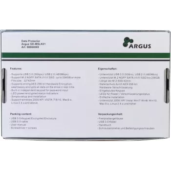 SSD-Gehäuse Inter-Tech GD-MSLK01