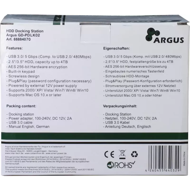 Storage-Drive-Dockingstation Inter-Tech 88884070