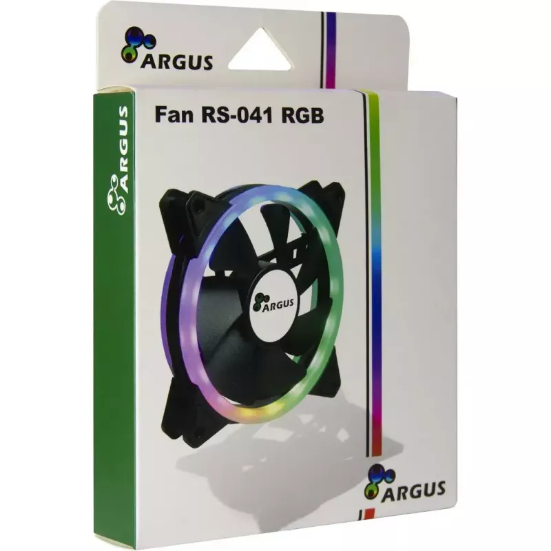 Lüfter Inter-Tech RS-041 RGB 12 cm Schwarz