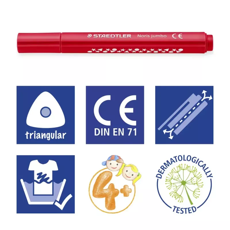 Filzstift Staedtler Noris jumbo 328-B 12 Stück