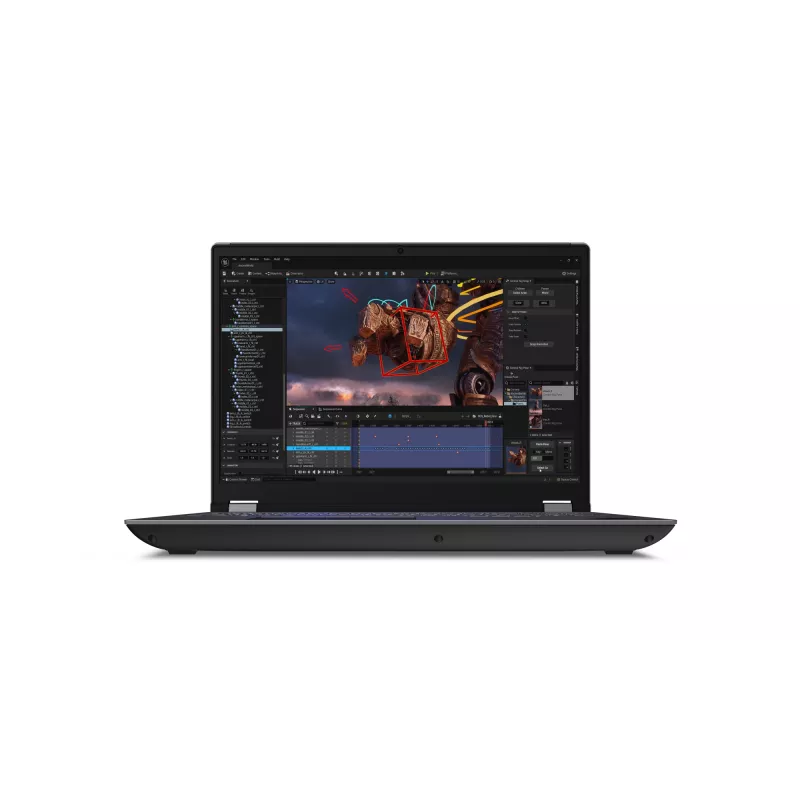 Lenovo ThinkPad P16 Gen 2 Intel® Core™ i7 i7-14700HX Mobile Workstation 40,6 cm (16 Zoll) WQXGA 32 GB DDR5-SDRAM 1 TB SSD NVIDIA RTX 2000 Ada Wi-Fi 6E (802.11ax) Windows 11 Pro Nordic Grau, Schwarz