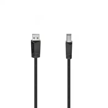 Hama 00200604 USB-Kabel USB 2.0 5 m USB A USB B Schwarz