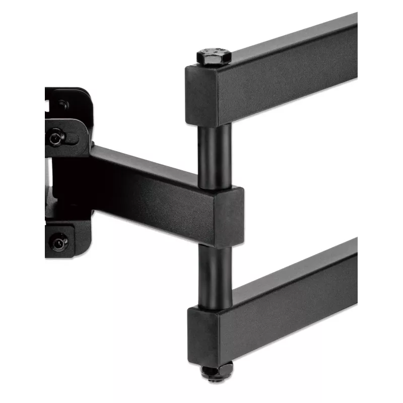 Manhattan Wandhalterung für TV & Monitore (Full Motion), Für Bildschirme von 32 Zoll bis 55 Zoll, VESA-Kompatibilität: alle zwischen 100x100 mm und 400x400 mm - überprüfen Sie die Abmessungen der vier Befestigungslöcher auf der Rückseite des Bildschirms, um sicherzustellen, dass sie passt, Max. 35 kg, Schwarz, Halterung