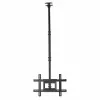 Manhattan Deckenhalterung für Fernseher und Monitore, Für Bildschirme: 37 bis 65 Zoll, Höhenverstellbar: 70–157 cm, VESA-Kompatibilität: alle zwischen 200x200 und 600x400 mm – prüfen Sie die Abmessungen der vier Befestigungslöcher auf der Bildschirmrückseite, um sicherzustellen, dass sie passt, Max. 50 kg, LFD, Halterung