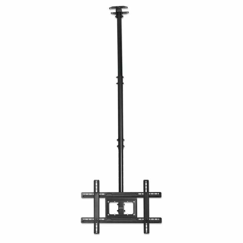 Manhattan Deckenhalterung für Fernseher und Monitore, Für Bildschirme: 37 bis 65 Zoll, Höhenverstellbar: 70–157 cm, VESA-Kompatibilität: alle zwischen 200x200 und 600x400 mm – prüfen Sie die Abmessungen der vier Befestigungslöcher auf der Bildschirmrückseite, um sicherzustellen, dass sie passt, Max. 50 kg, LFD, Halterung