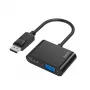 Hama 00200334 Videoadapter DisplayPort auf HDMI + VGA (D-Sub) Schwarz