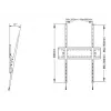 Wandhalterung Multibrackets M Universal Tilt SD MAX für 63–110 Zoll Bildschirme, VESA 200x300–1200x900, max. Belastung 125 kg