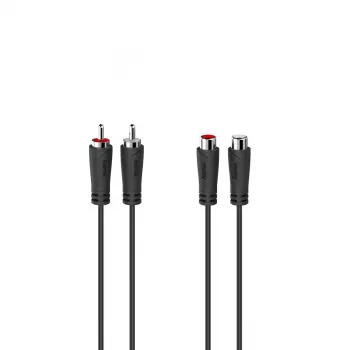 Hama 00205095 Audiokabel 5 m 2 x RCA Schwarz