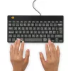 R-Go Tools Ergonomische Tastatur R-Go Compact Break, kompakte Tastatur mit Pausensoftware, QWERTY (NORDIC), kabelgebunden, schwarz