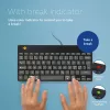 R-Go Tools Ergonomische Tastatur R-Go Compact Break, kompakte Tastatur mit Pausensoftware, QWERTY (NORDIC), kabelgebunden, schwarz