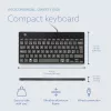 R-Go Tools Ergonomische Tastatur R-Go Compact Break, kompakte Tastatur mit Pausensoftware, QWERTY (NORDIC), kabelgebunden, schwarz