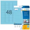 Selbstklebende Druckeretiketten HERMA Coloured Labels A4 45,7x21,2 mm blau