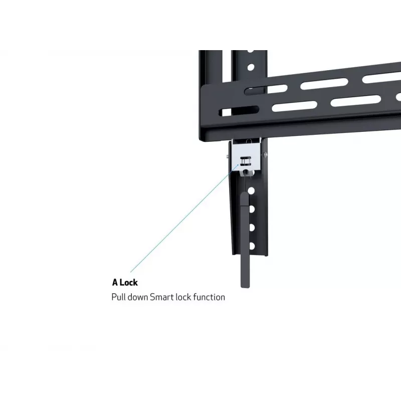 Wandhalterung MULTIBRACKETS M Universal HD Portrait für 60-Zoll- bis 100-Zoll-Bildschirme, VESA 200x200–400x600, Traglast 100 kg, schwarz