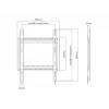 Wandhalterung MULTIBRACKETS M Universal HD Portrait für 60-Zoll- bis 100-Zoll-Bildschirme, VESA 200x200–400x600, Traglast 100 kg, schwarz