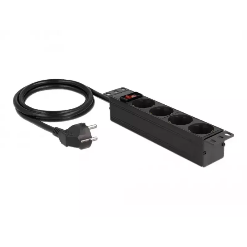 Steckdosenleiste 4-fach DeLOCK 10 Zoll 66817