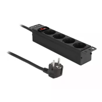 Steckdosenleiste 4-fach DeLOCK 10 Zoll 66817