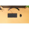 Manhattan schlank Kabelgebundene USB-Minitastatur, 12 Multimedia-/Funktionstasten, integriertes 1,5 m USB-A-Kabel, kompaktes Low-Profile-Format, für PC und Laptop, Schwarz