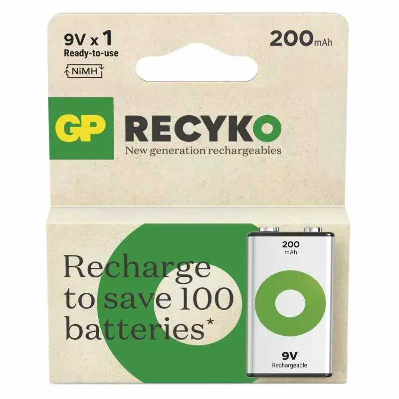 Wiederaufladbare Batterie GP Batteries Recyko B2552 200 mAh 8,4 V NiMH