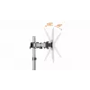 Monitorhalterung Durable 509523 27 Zoll Wandhalterung Silber Klemme 8 kg