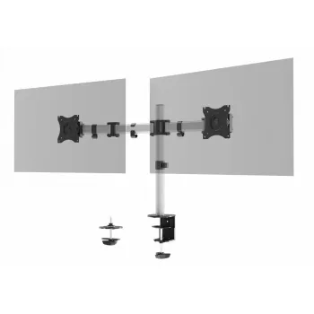 Monitorhalterung Durable 509523 27 Zoll Wandhalterung Silber Klemme 8 kg