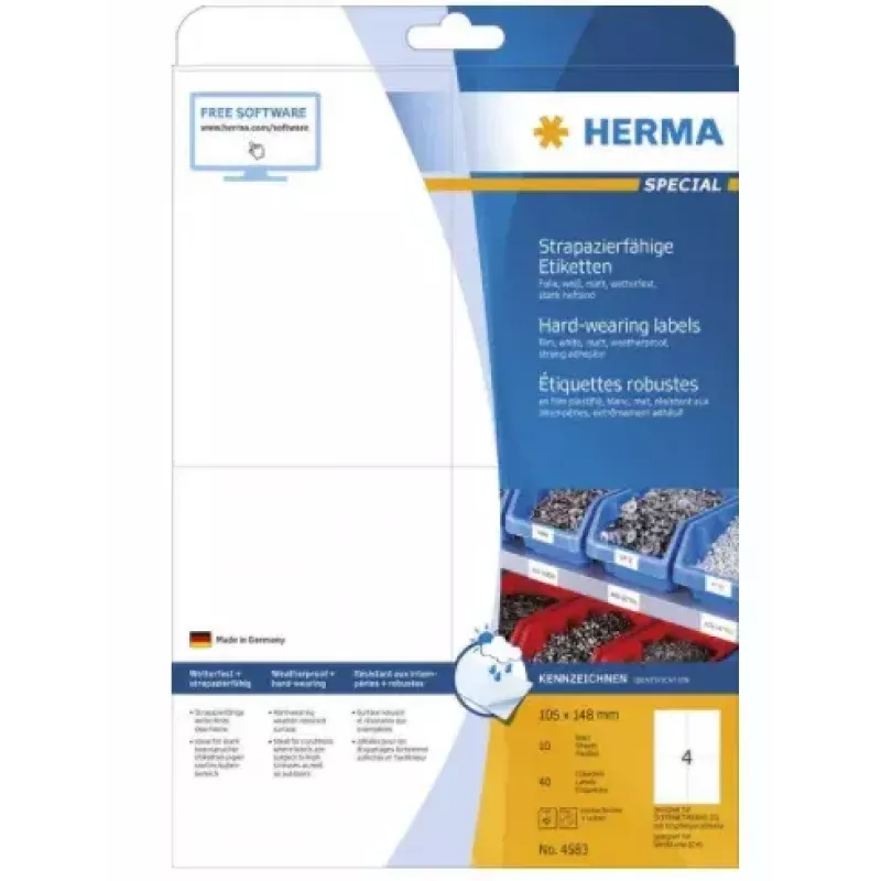 Selbstklebende Druckeretiketten HERMA 4583