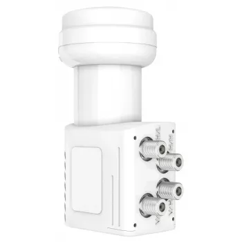 Hama 00205376 Low Noise Block Downconverter (LNB) 10,7 – 12,75 GHz Weiß