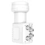 Hama 00205376 Low Noise Block Downconverter (LNB) 10,7 – 12,75 GHz Weiß