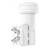 Hama 00205376 Low Noise Block Downconverter (LNB) 10,7 – 12,75 GHz Weiß