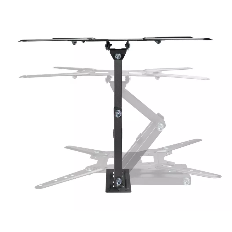 Manhattan Wandhalterung für TV & Monitore (Vollbeweglich), Für Bildschirme von 32 Zoll bis 55 Zoll, VESA-Kompatibilität: alles zwischen 100x100 mm und 400x400 mm – Überprüfen Sie die Abmessungen der vier Befestigungslöcher auf der Rückseite des Bildschirms, um sicherzustellen, dass es passt, Max. 30 kg, Schwarz, Halterung