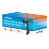 Manhattan Wireless 2D-Hand-Barcodescanner, 250 mm Scantiefe, bis zu 80 m effektive Reichweite (Sichtlinie), max. Umgebungslicht 100.000 Lux (Sonnenlicht), Schwarz, Ladekabel (USB-A auf USB-C zum Gerät) 1 m inklusive, drei Jahre Garantie