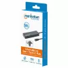 Manhattan USB-C Dock/Hub, Anschlüsse (x7): USB-A (x7), 5 Gbit/s (USB 3.2 Gen1, auch USB 3.0 genannt), externes Netzteil nicht erforderlich, universell für alle Geräte, Kabel 15 cm, SuperSpeed USB, Schwarz, drei Jahre Garantie