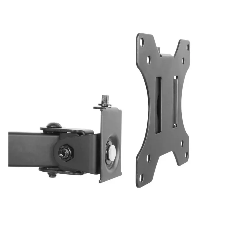 Manhattan Desk Mount für TV & Monitore (Full Motion), Für Bildschirme 13 Zoll bis 27 Zoll, Klemmbefestigung am Schreibtisch, VESA-Kompatibilität: 75x75 mm und 100x100 mm – überprüfen Sie die Abmessungen der vier Montagelöcher auf der Rückseite des Bildschirms, um sicherzustellen, dass er passt, Max. 8 kg, Halterung, Lebenslange Garantie