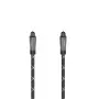 Hama 00205140 Audiokabel 3 m TOSLINK Schwarz Grau Stecker auf Stecker vergoldet
