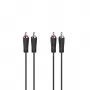Hama 00205093 Audiokabel 5 m 2 x Cinch Schwarz