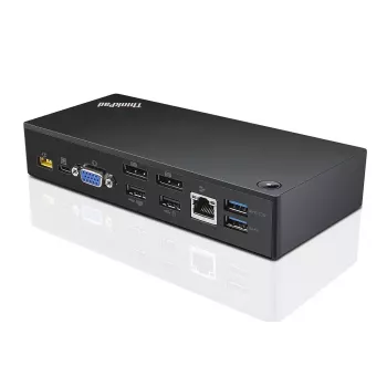 Lenovo 40A90090EU Laptop-Dockingstation/Port-Replikator Kabelgebunden USB 3.2 Gen 1 (3.1 Gen 1) Typ-C Schwarz