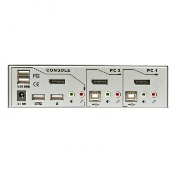 Lindy 2 Port KVM Switch Pro USB 2.0, DisplayPort 1.2 with TTU