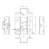 Multibrackets M Universal Projector-Deckenhalterung 600-1000 mit Feinjustierung