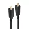 Lindy 100m Fibre Optic Hybrid Mini DisplayPort 1.4 Kabel mit abnehmbaren DP-Steckern