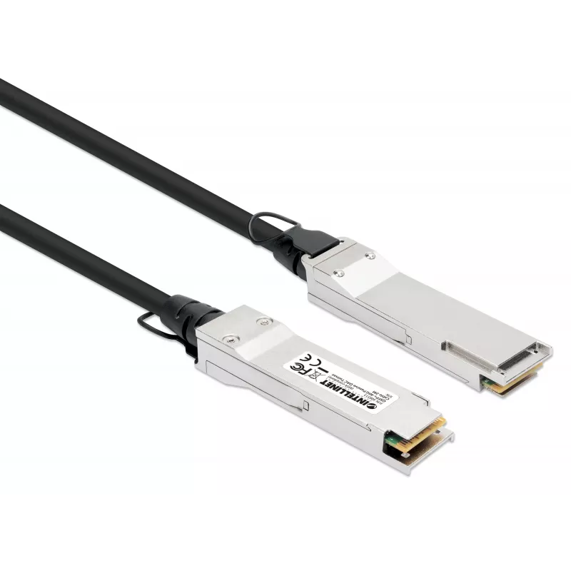 Intellinet 2m 40G QSFP+ passives Direct Attach Kupfer-Twinax-Kabel 30AWG MSA QSFP-H40G-CU2M kompatibel