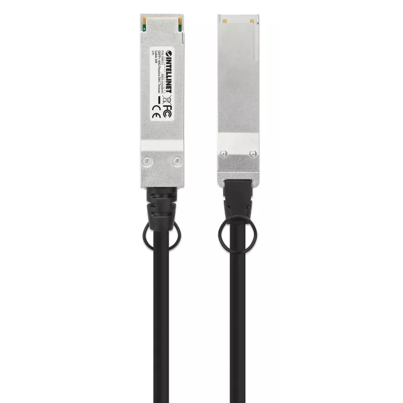 Intellinet 2m 40G QSFP+ passives Direct Attach Kupfer-Twinax-Kabel 30AWG MSA QSFP-H40G-CU2M kompatibel