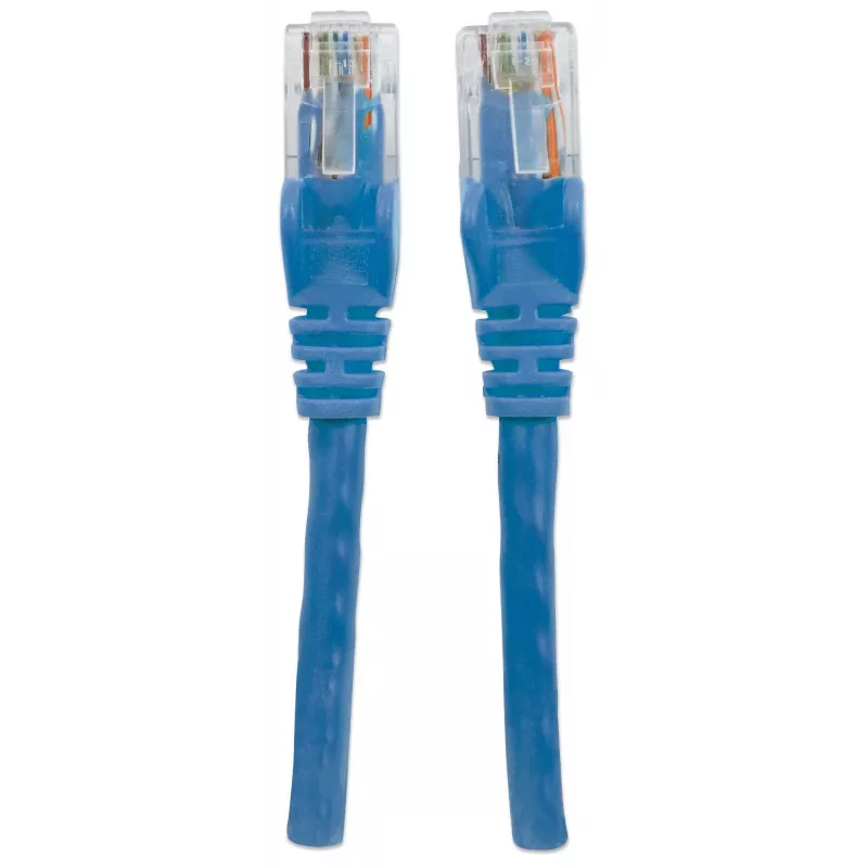 Intellinet Netzwerk-Patchkabel, Cat6A, 7,5 m, Blau, Kupfer, S/FTP, LSOH/LSZH, PVC, RJ45, vergoldete Kontakte, Knickschutz, gestiefelt, lebenslange Garantie