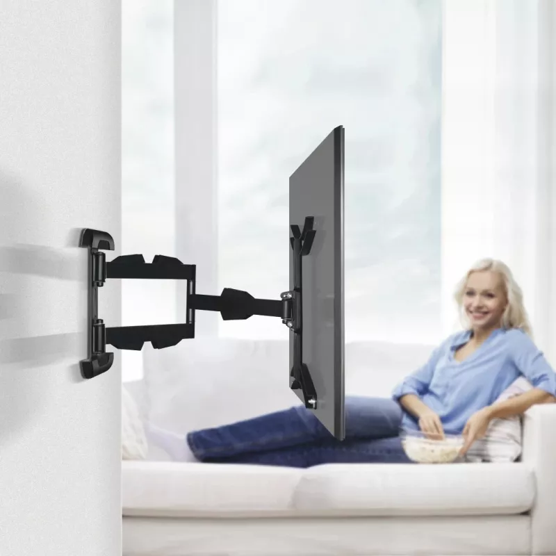 Hama TV-Wandhalterung, schwenkbar, ausziehbar, langer Arm, 165 cm (65), bis 25 kg