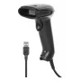 Manhattan Contact CCD Handheld-Barcodescanner, USB, 60 mm Scanbreite, Kabel 1,52 m, max. Umgebungslicht 5.000 Lux (Sonnenlicht), Schwarz, drei Jahre Garantie