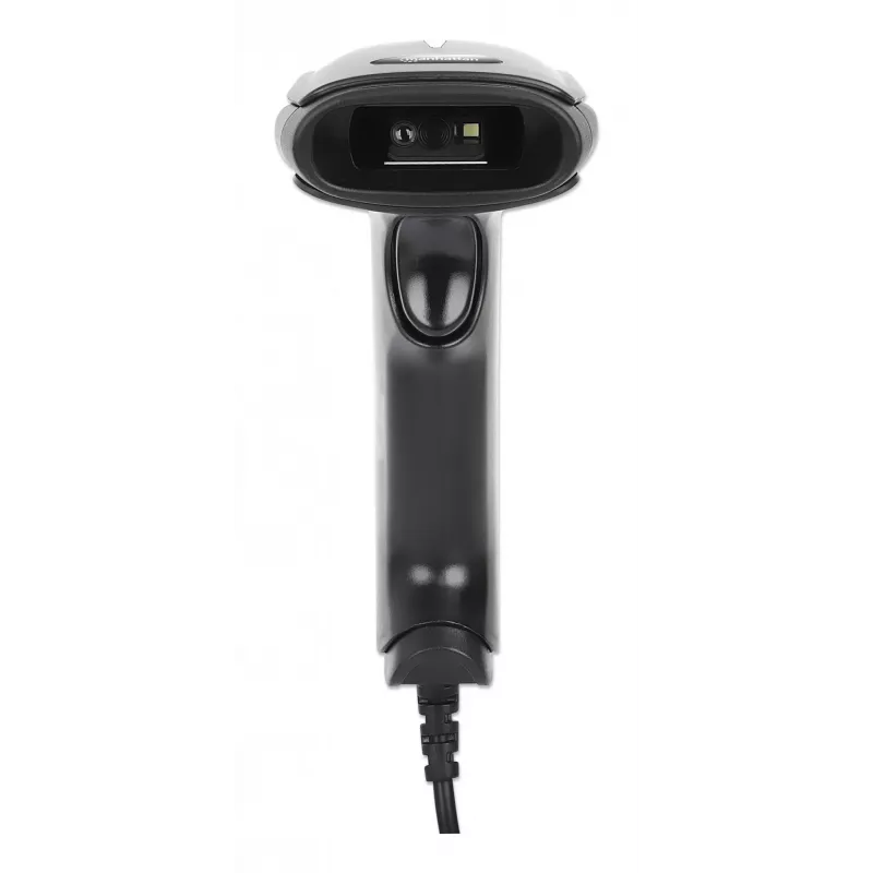 Manhattan Contact CCD Handheld-Barcodescanner, USB, 60 mm Scanbreite, Kabel 1,52 m, max. Umgebungslicht 5.000 Lux (Sonnenlicht), Schwarz, drei Jahre Garantie
