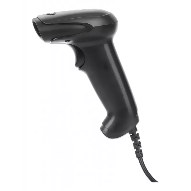 Manhattan Contact CCD Handheld-Barcodescanner, USB, 60 mm Scanbreite, Kabel 1,52 m, max. Umgebungslicht 5.000 Lux (Sonnenlicht), Schwarz, drei Jahre Garantie