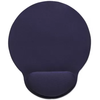 Manhattan Handgelenkstütze und Mauspad, Blau, 241 × 203 × 40 mm, rutschfeste Unterlage, Lebenslange Garantie, Kartonverpackung